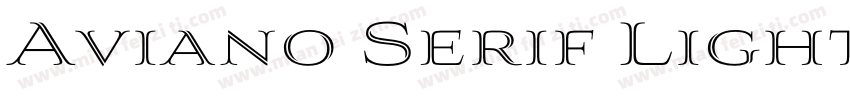 Aviano Serif Light字体转换